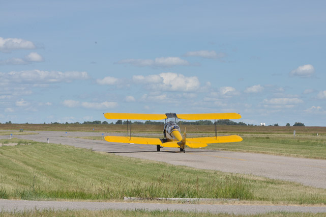 Tiger Moth Taxiing Out